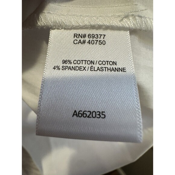 by Stacy London Women's Top Sz XXS Core Poplin Button-Front White A662035 - Picture 9 of 11